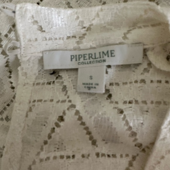 piperlime white lace crop top - Picture 4 of 4